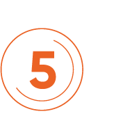 five - orange