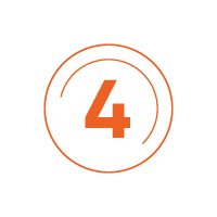 four - orange centre